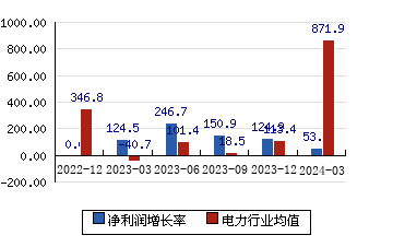 上海电力[600021]净利润增长率