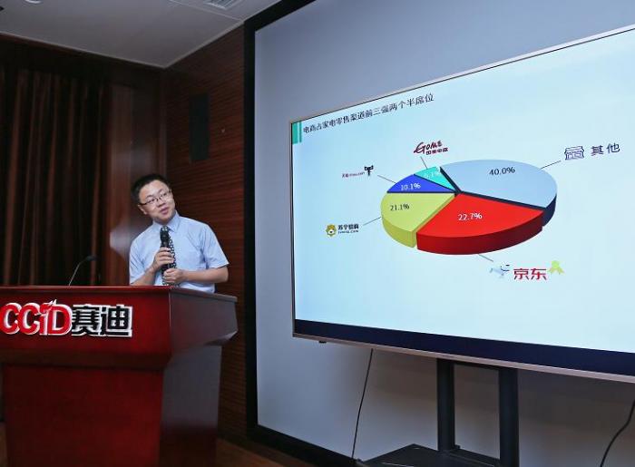 图：赛迪研究院副总工程师安晖发布《2019上半年中国家电市场报告》