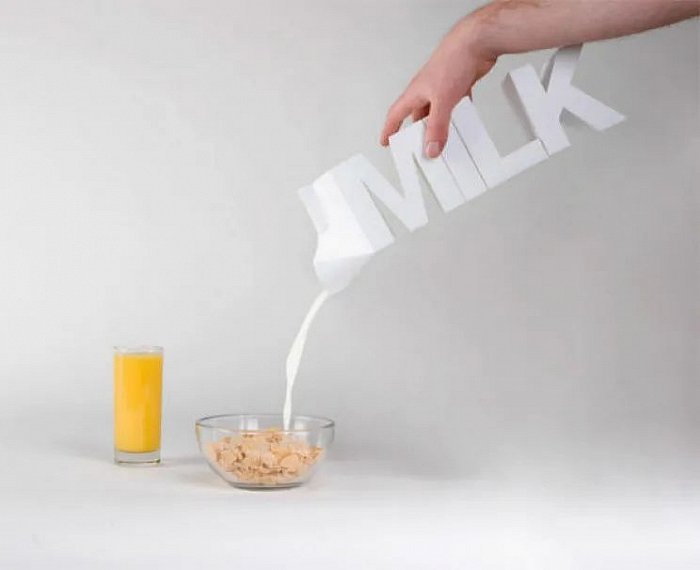 “MILK”牛奶；图片来源：Hongkiat