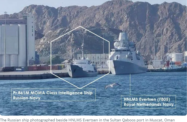 “十分罕见”！英媒：俄军情报船在阿曼海岸附近跟踪<a href=