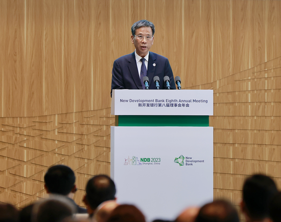 中国财政部部长刘昆在开幕式上致辞。澎湃新闻记者 赵昀 图