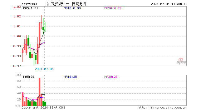 油气资源ETF（159309）跌0.10%，半日成交额1245.08万元