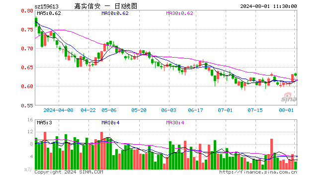 信息安全ETF（159613）跌0.63%，半日成交额148.37万元