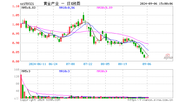 黄金股票ETF（159321）涨0.12%，成交额204.87万元