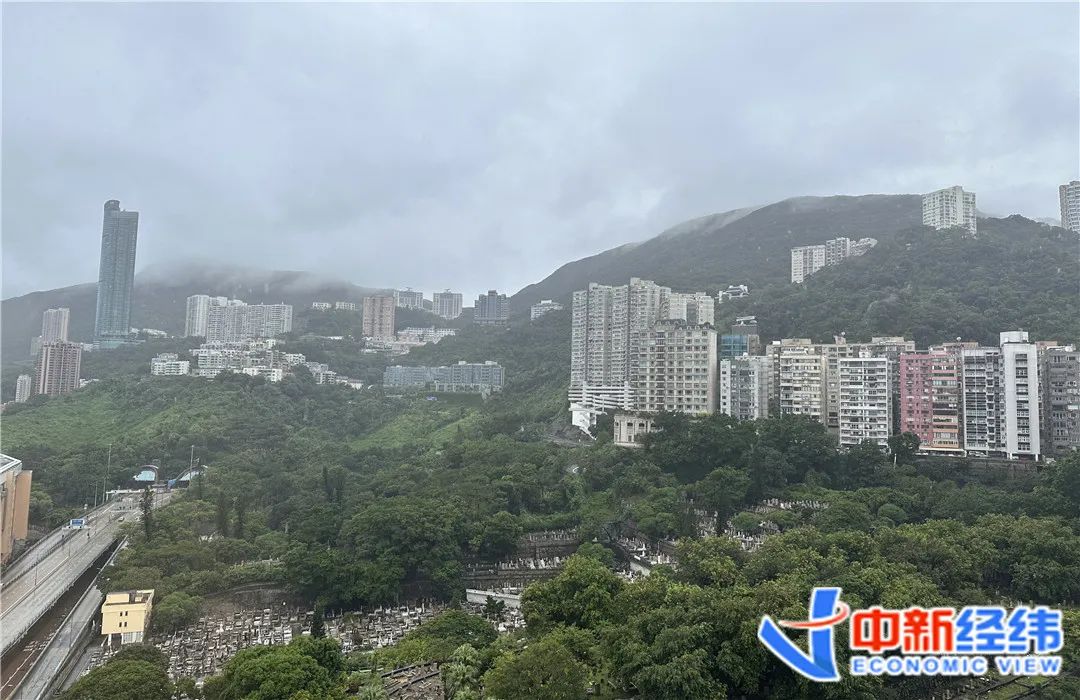 ▲香港住宅依山而建。中新经纬罗琨摄