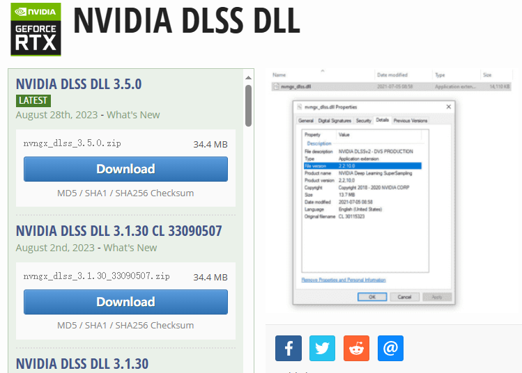 英伟达DLSS的dll文件在网上随便下载，十分方便