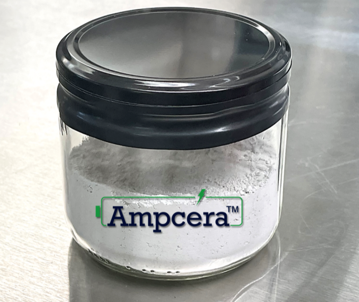 图丨Ampcera 生产的硫化物基固体电解质材料（来源：Ampcera 官网）