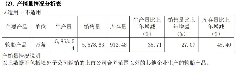 （赛轮轮胎2023年财报截图）