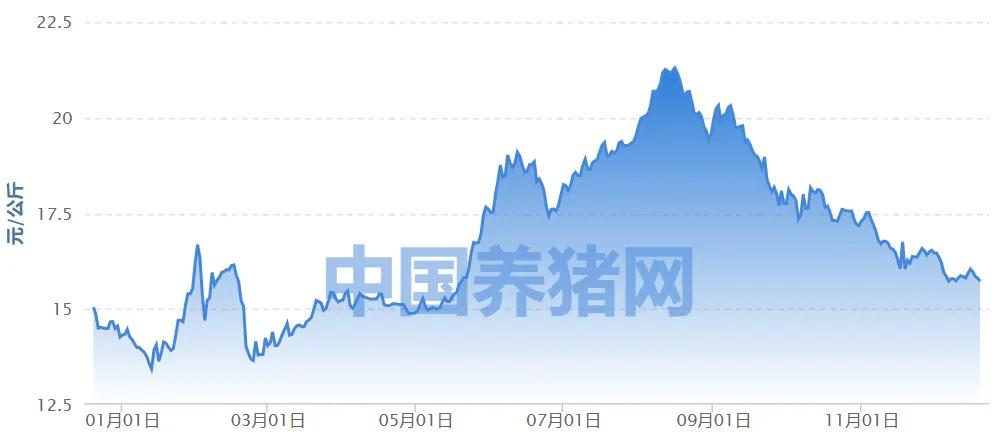 （数据来源：中国养猪网）