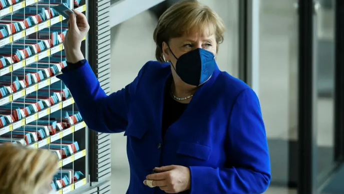 △德国总理默克尔（资料图 图片来自《金融时报》）
