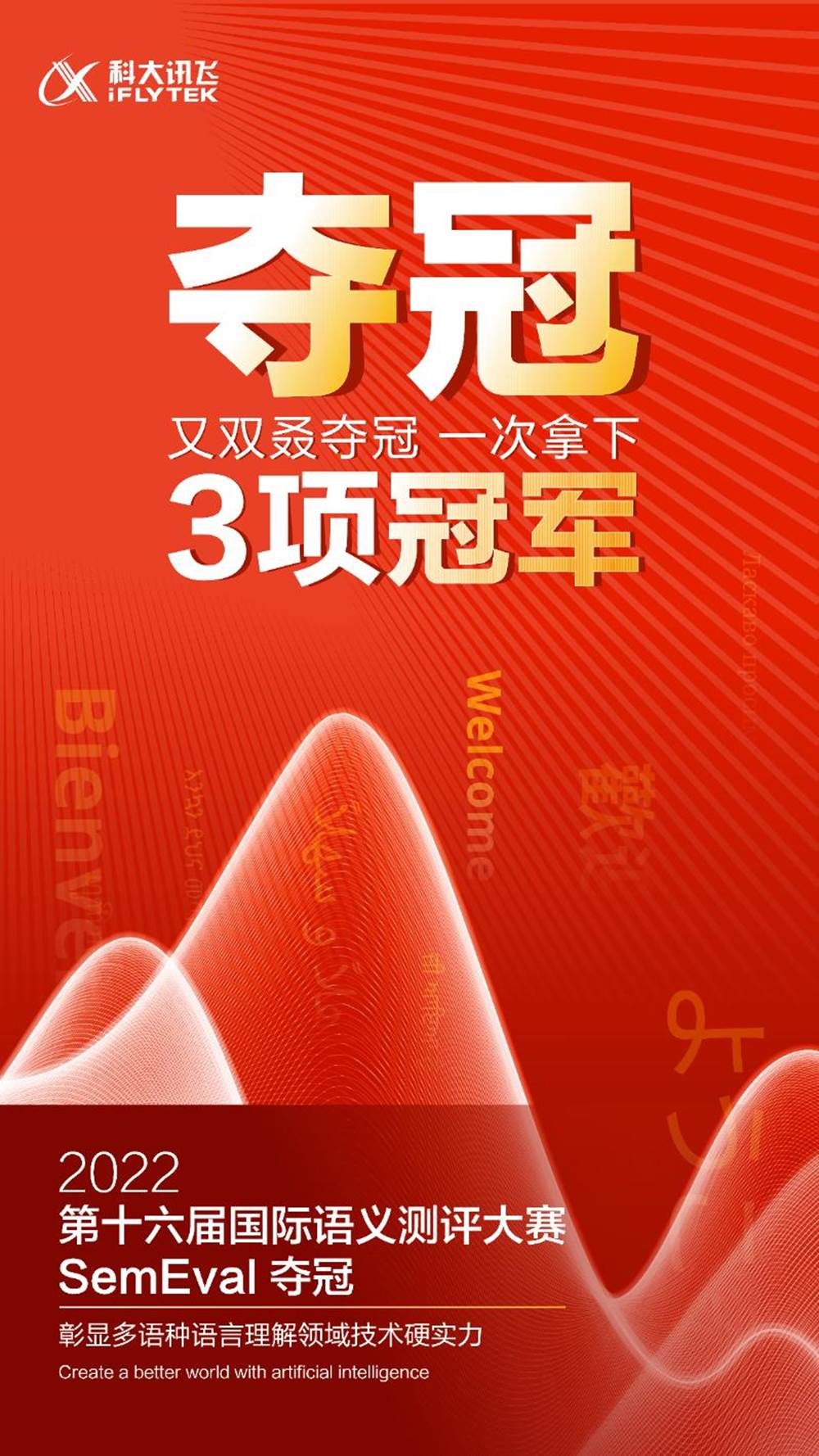 又双叒夺冠 科大讯飞一次拿下SemEval 2022三项冠军