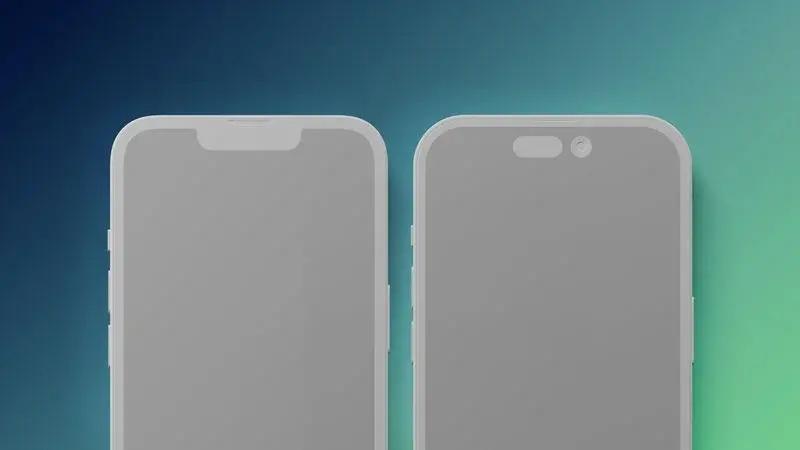 iPhone 13 Pro（左）和 iPhone 14 Pro（右）