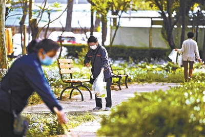 居民齐动手 美化家门口