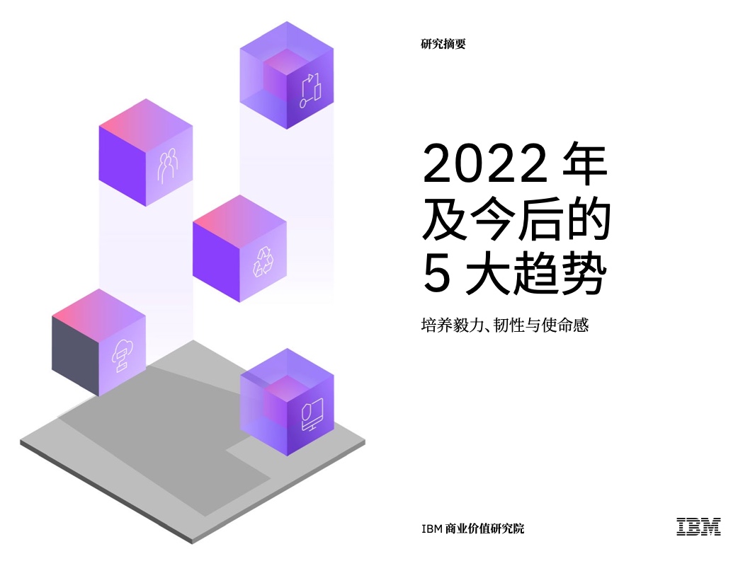 IBM：2022年及今后的5大趋势