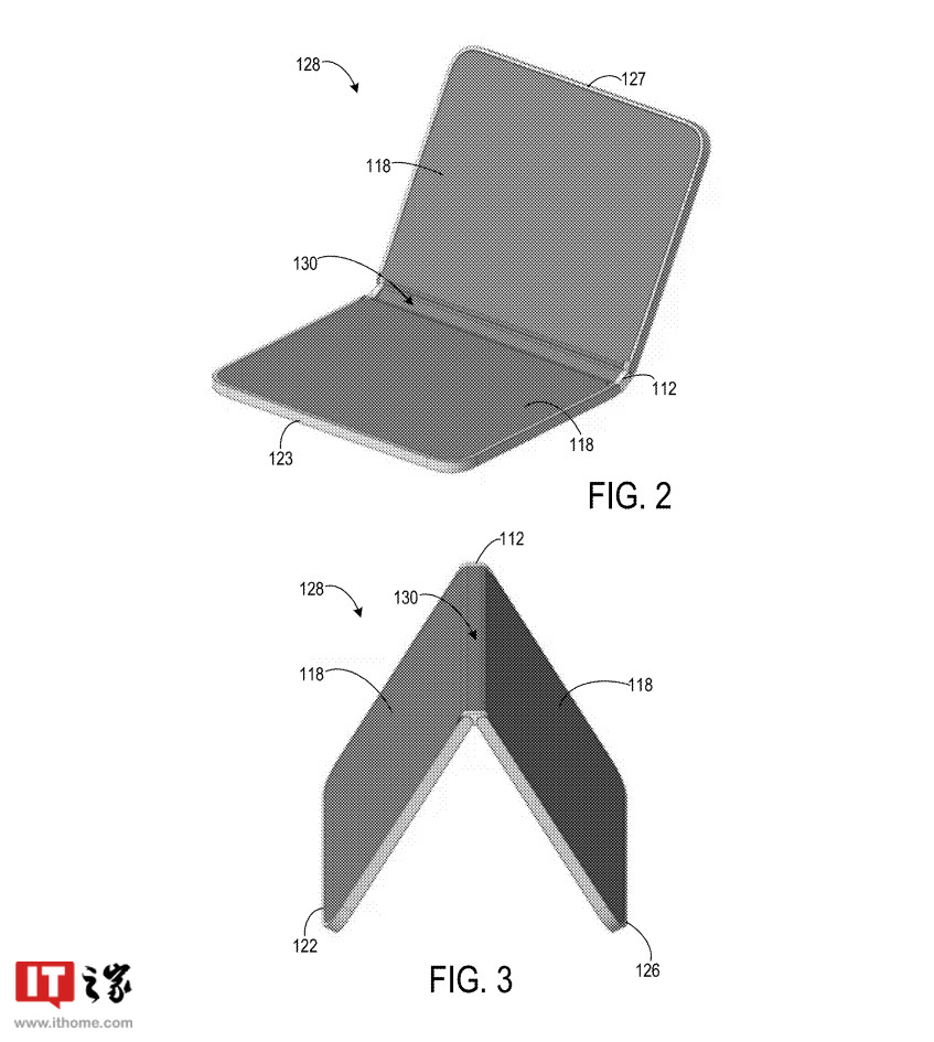微软展示新型折叠屏手机专利：更轻薄，耐用一体式后盖