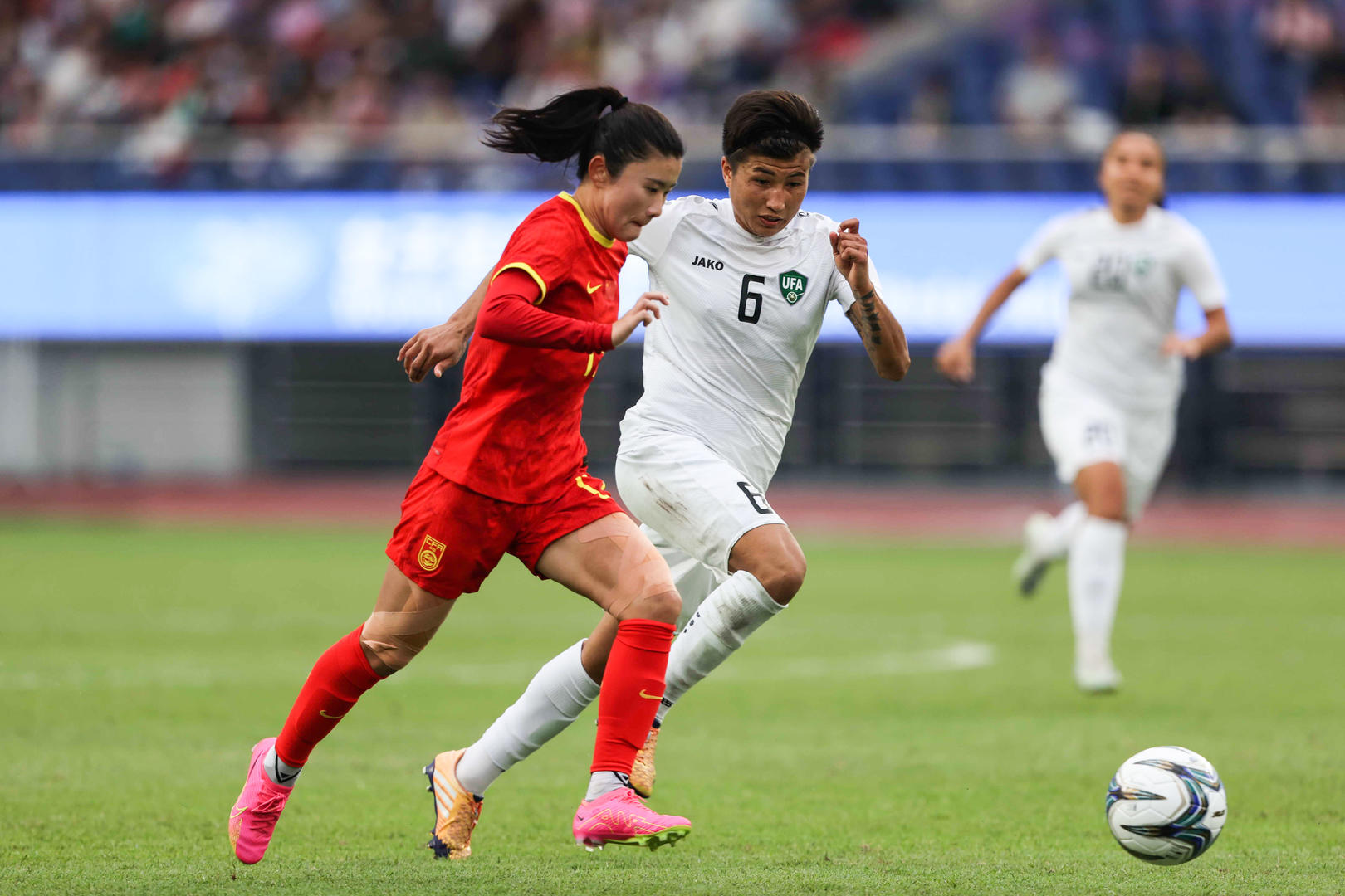 中国女足7比0大胜乌兹别克斯坦女足 图据IC photo
