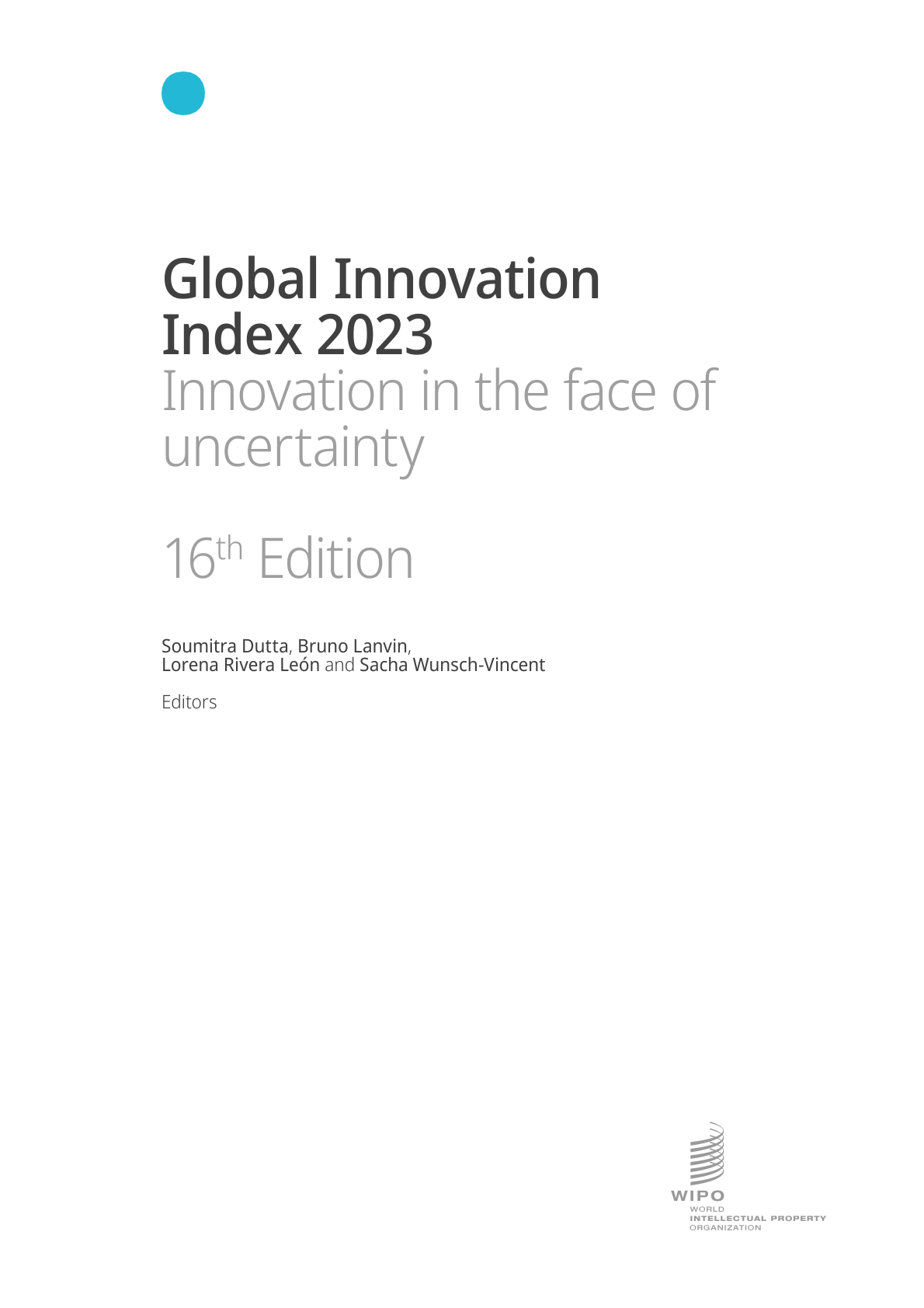 2023年全球创新指数报告