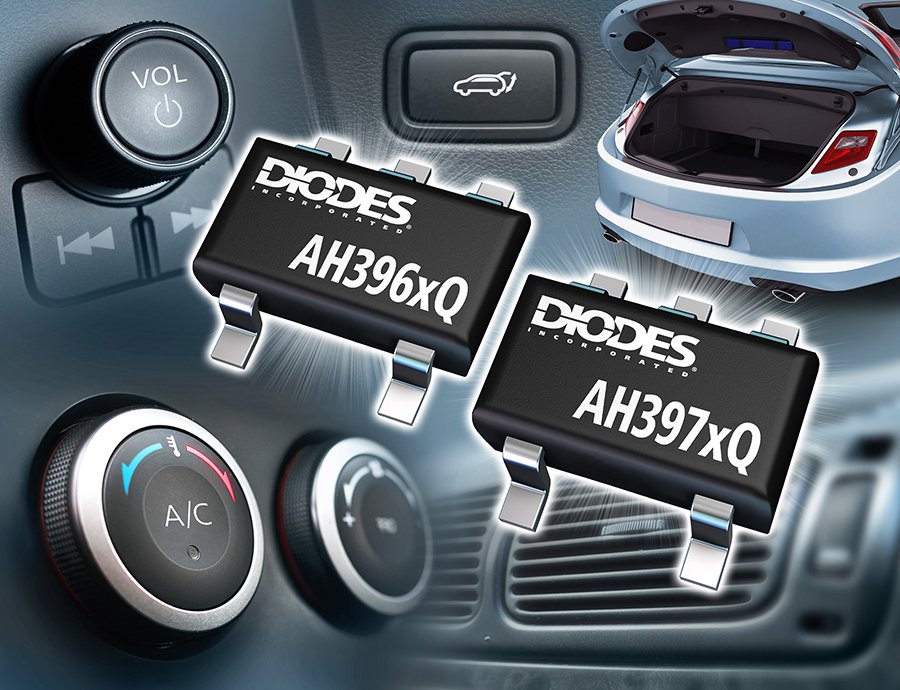 Diodes公司推出省空间、高电压、双输出、符合汽车规格的霍尔效应传感器可提供准确的速度/方向数据