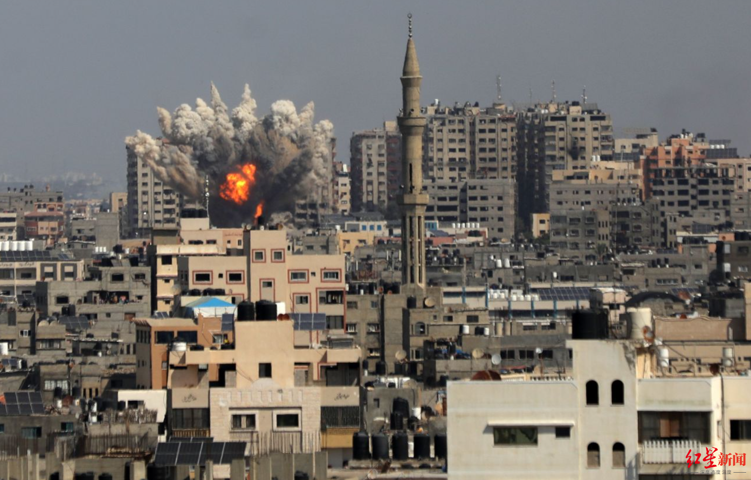▲以色列持续轰炸加沙地带