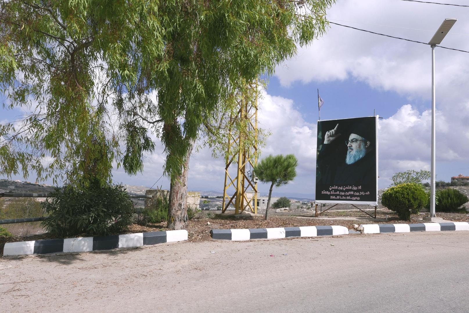 ▲黎巴嫩南部真主党创建者纳斯鲁拉的肖像。图据视觉中国