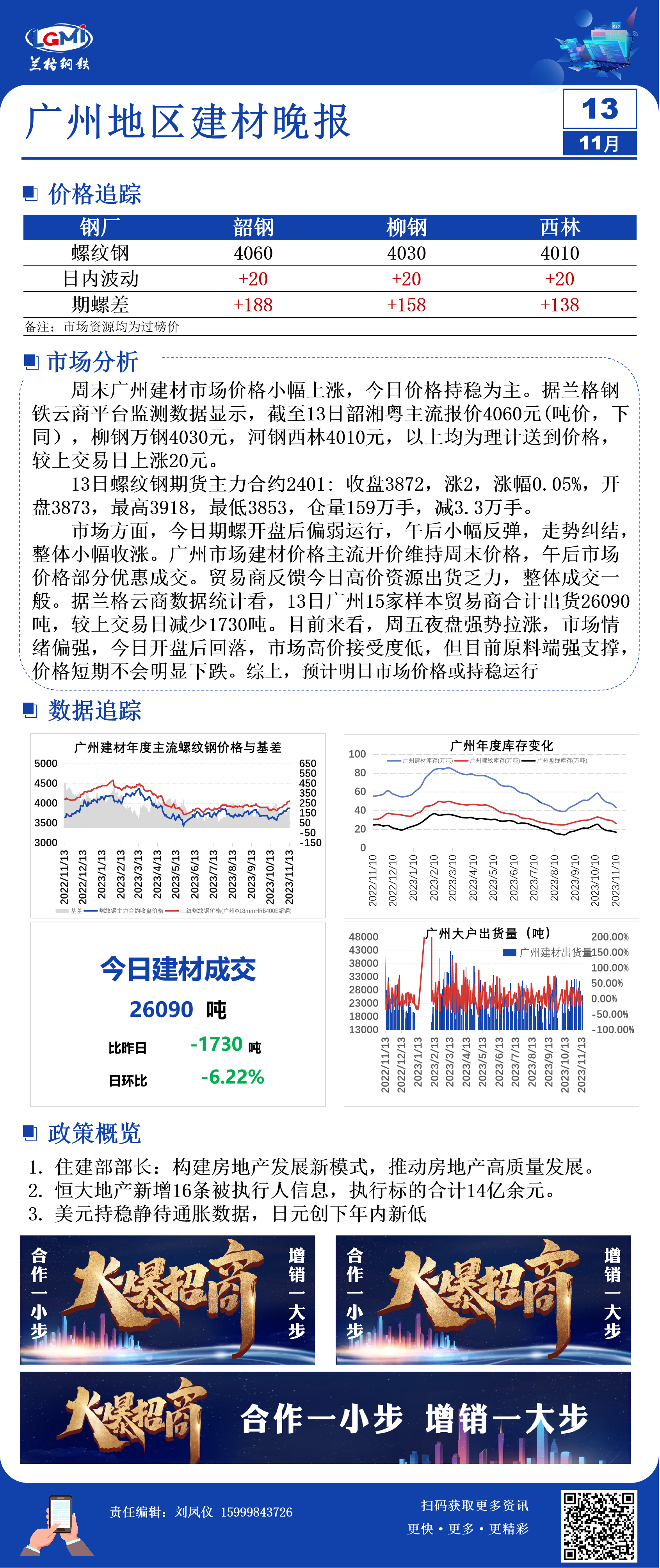 广州建材价格小幅补账 市场高价成交乏力