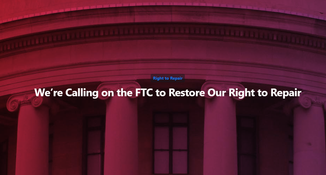 iFixit 请愿美国 FTC 制定更强有力的维修权法规，去除手机厂商设置的障碍