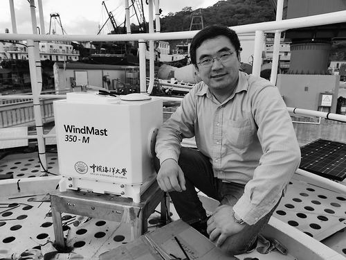 ▲2021年，张凯临在做漂浮式测风雷达的出海准备工作。