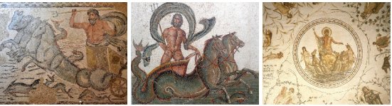 古希腊罗马时代的波塞冬马赛克镶嵌画