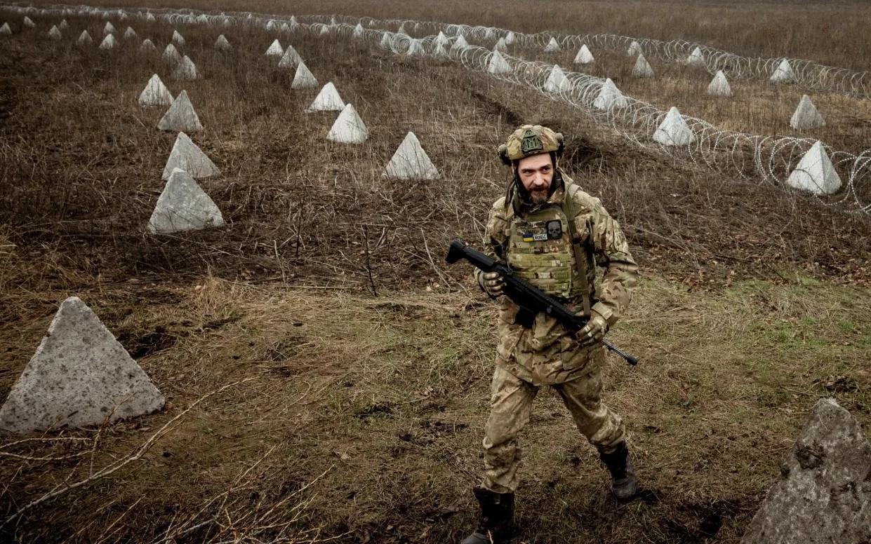 ▲库皮扬斯克外，乌军布设的防线