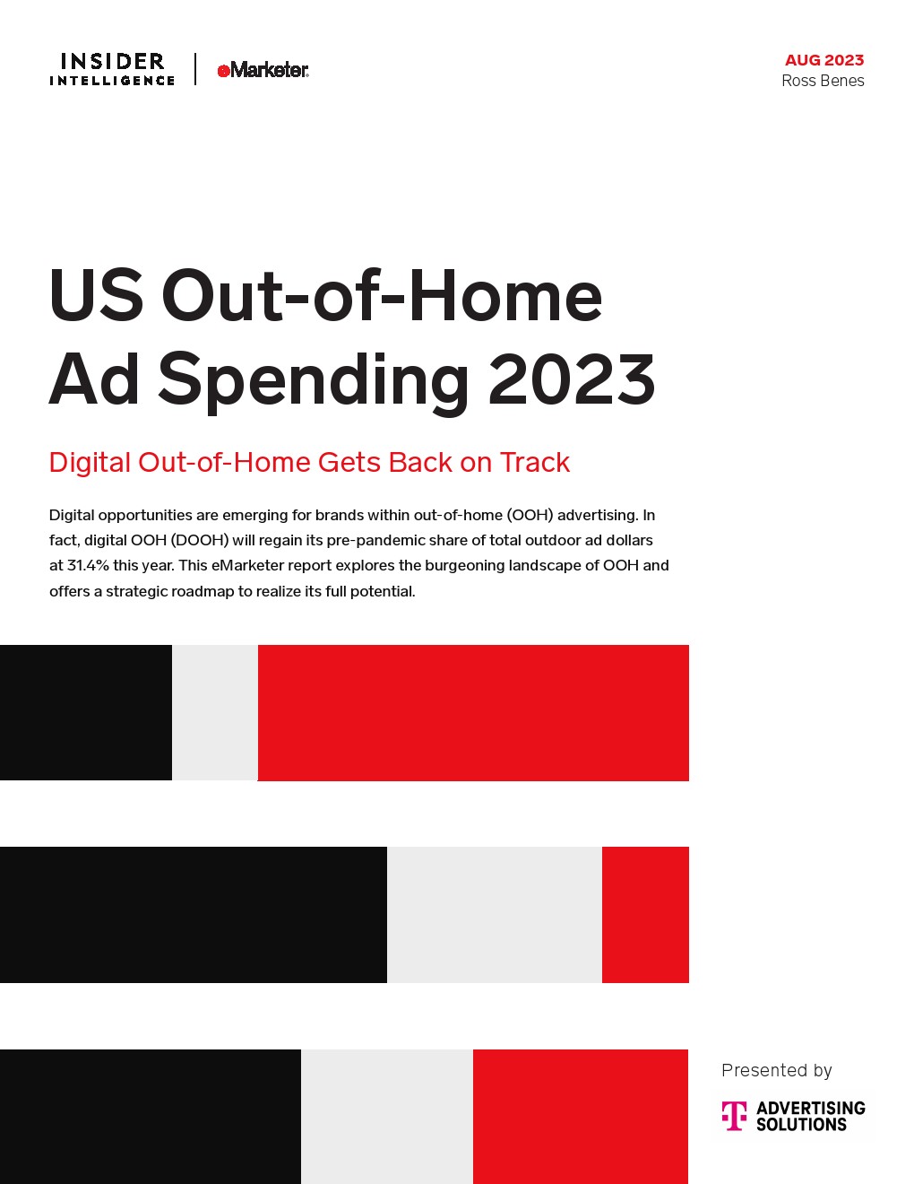 eMarketer：2023年美国户外广告支出