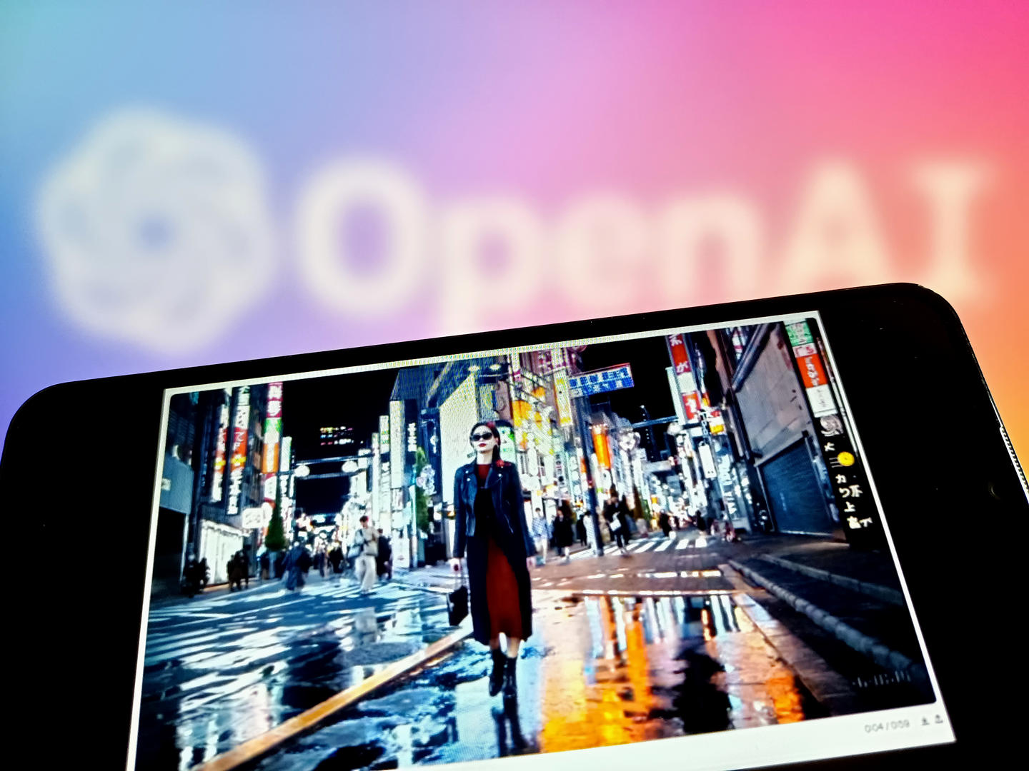 ▲OpenAI发布其首个视频生成模型Sora。图源/视觉中国
