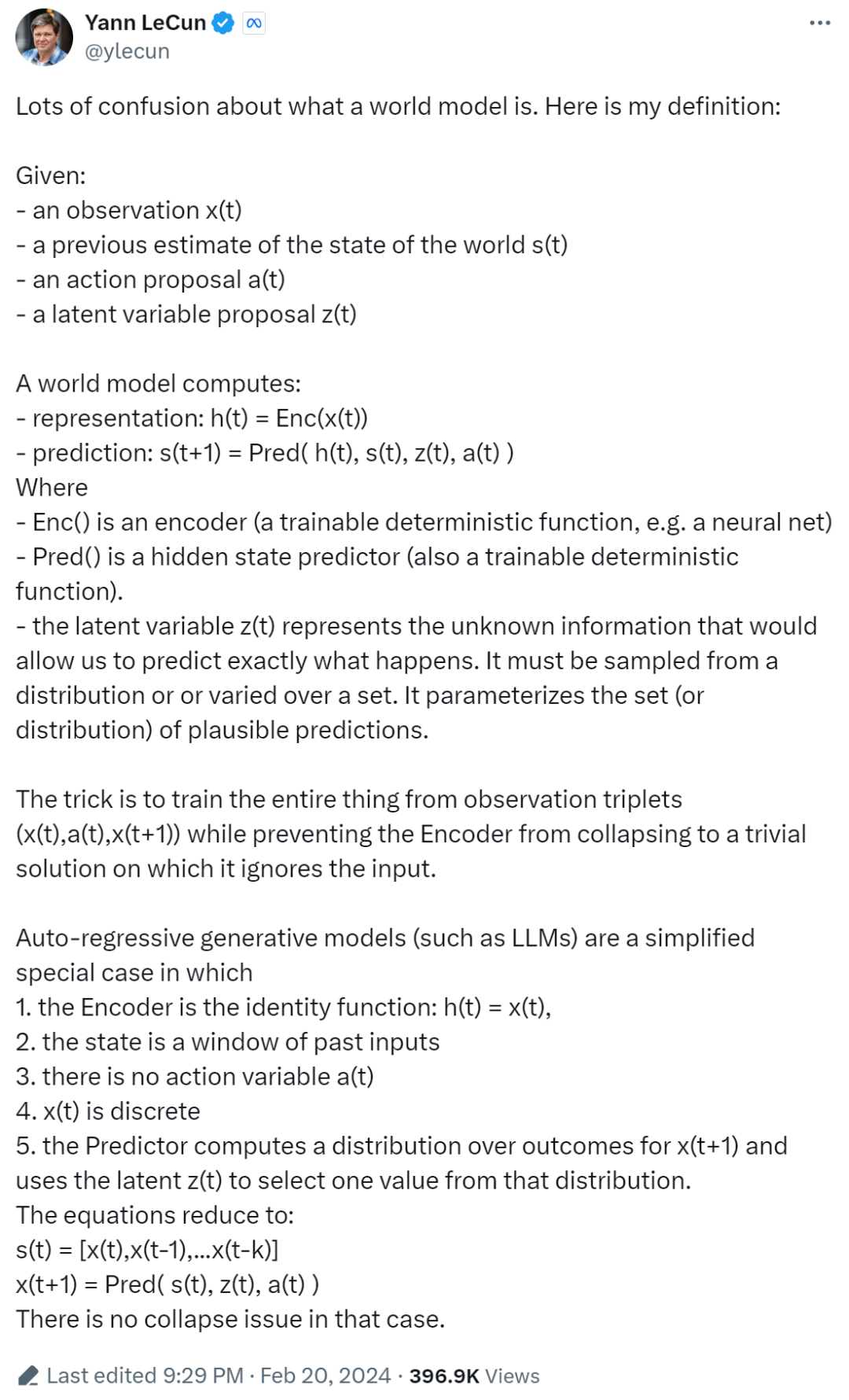 图源：https://twitter.com/ylecun/status/1759933365241921817