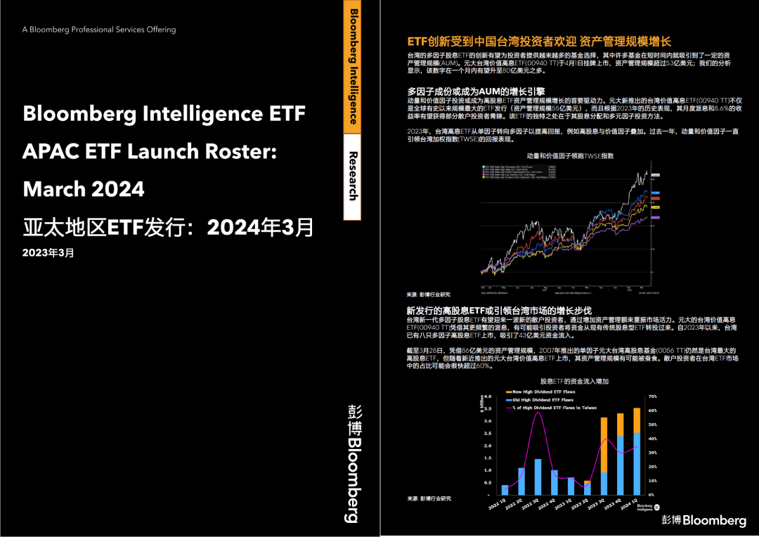 聚焦ETF市场 | 2024年3月亚太地区ETF发行情况