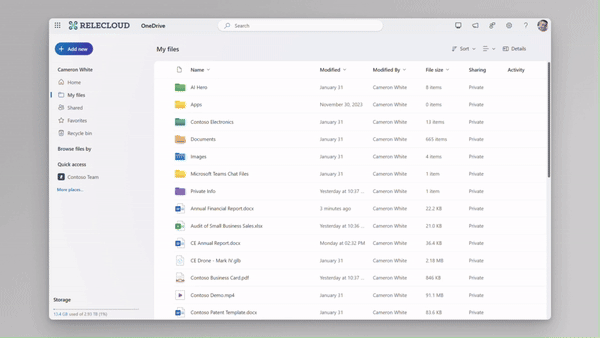 微软网页版 OneDrive 云盘服务新增离线模式