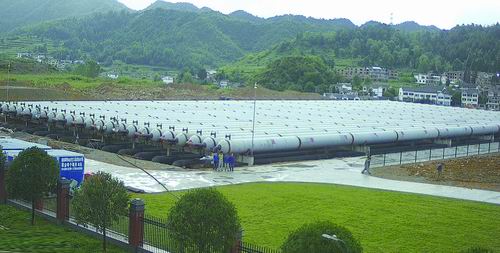 2016年建成的贵州毕节10兆瓦压缩空气储能示范项目储气罐。