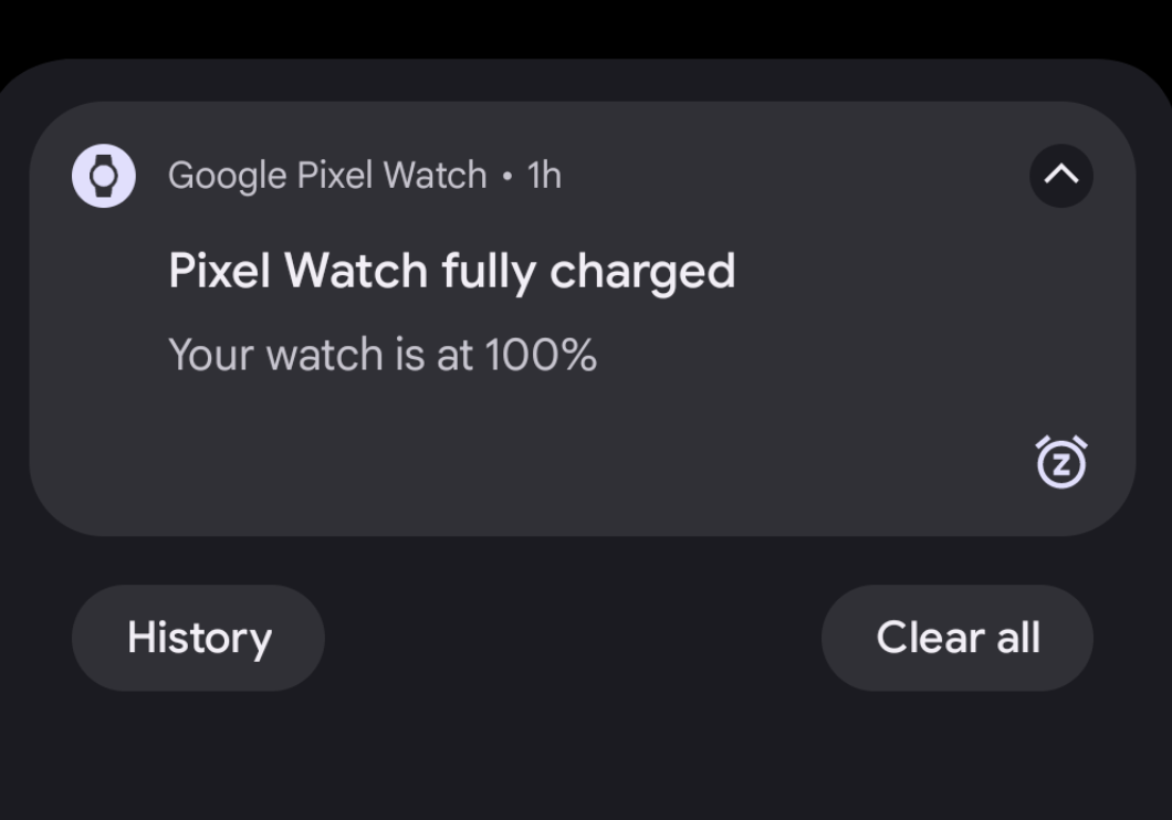 消息称谷歌 Pixel Watch 不再向用户手机发送“手表充电已满”通知