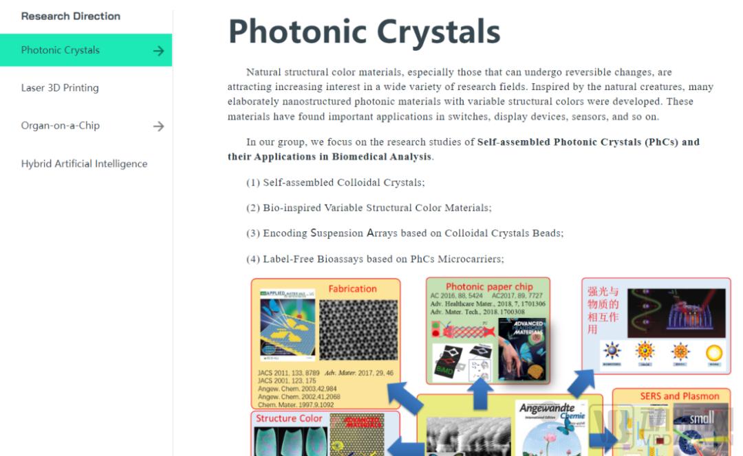 顾忠泽教授团队研究方向，图源：东南大学生物科学与医学工程学院官网