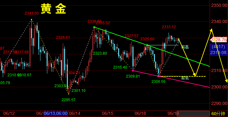 林天顺：6.19今日提前休市黄金回落空单如期收割，午夜黄金白银分析