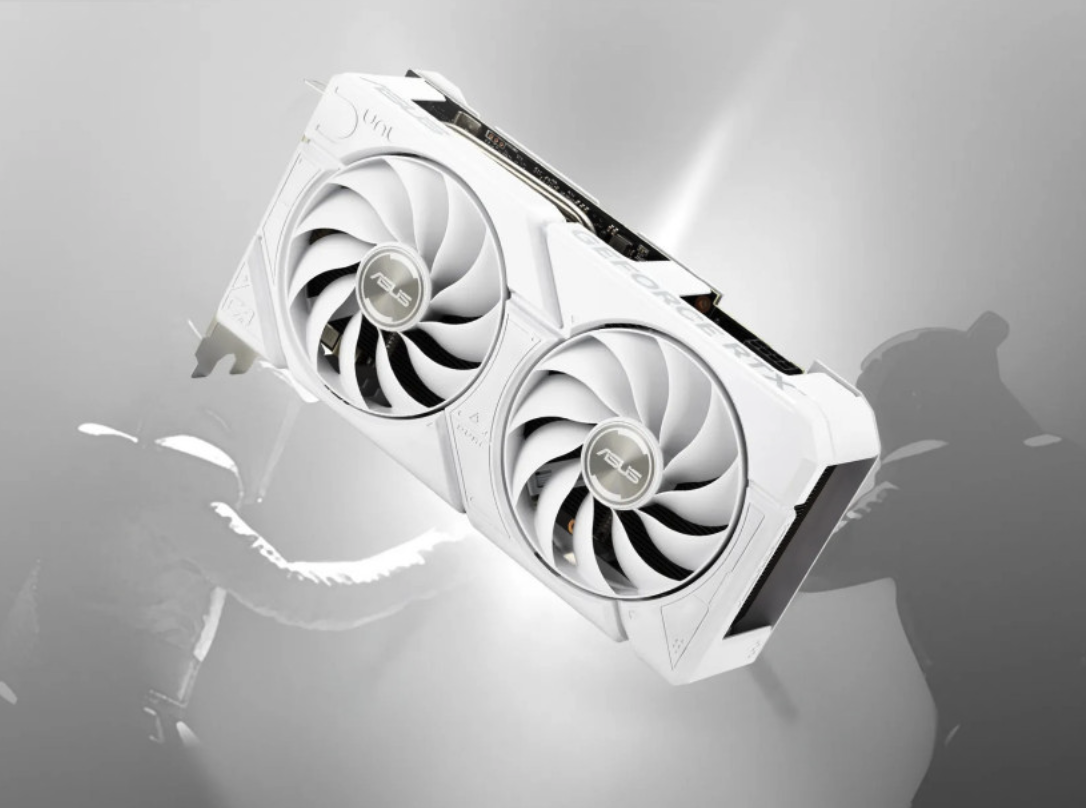 纯白设计｜华硕推出 Dual RTX 4070 (SUPER) EVO White 显卡