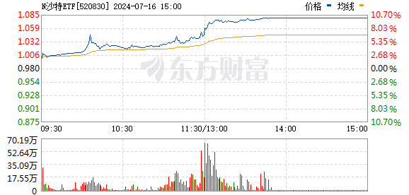 两只沙特ETF上市首日涨停 换手率均超过300%！基金公司紧急提示溢价风险