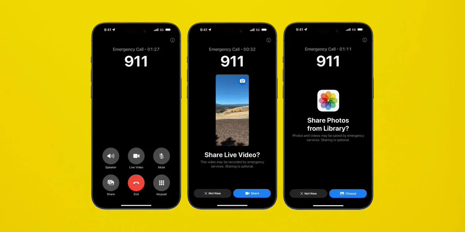 苹果 iOS 18 支持紧急呼叫视频通话，将于今年秋季在美国上线