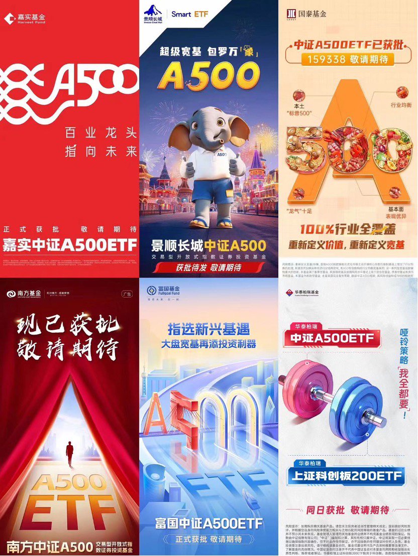 中证A500ETF上报隔天就获批！10家基金公司喜提发行，券结扛大旗，布局看三大亮点