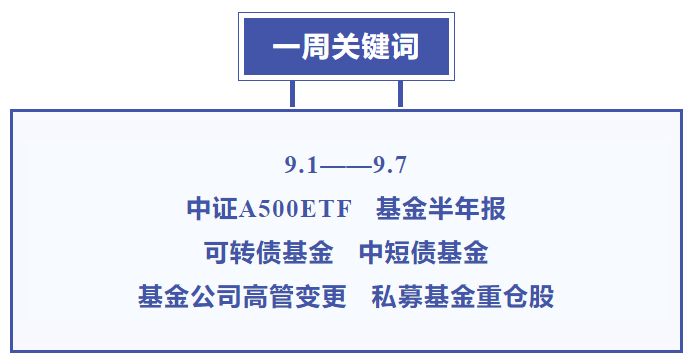 基金大事件|首批中证A500ETF来了！大型私募重仓股曝光