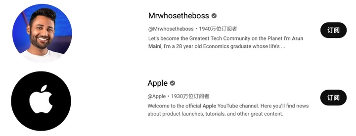 ▲ Arun Maini 的频道 Mrwhosetheboss