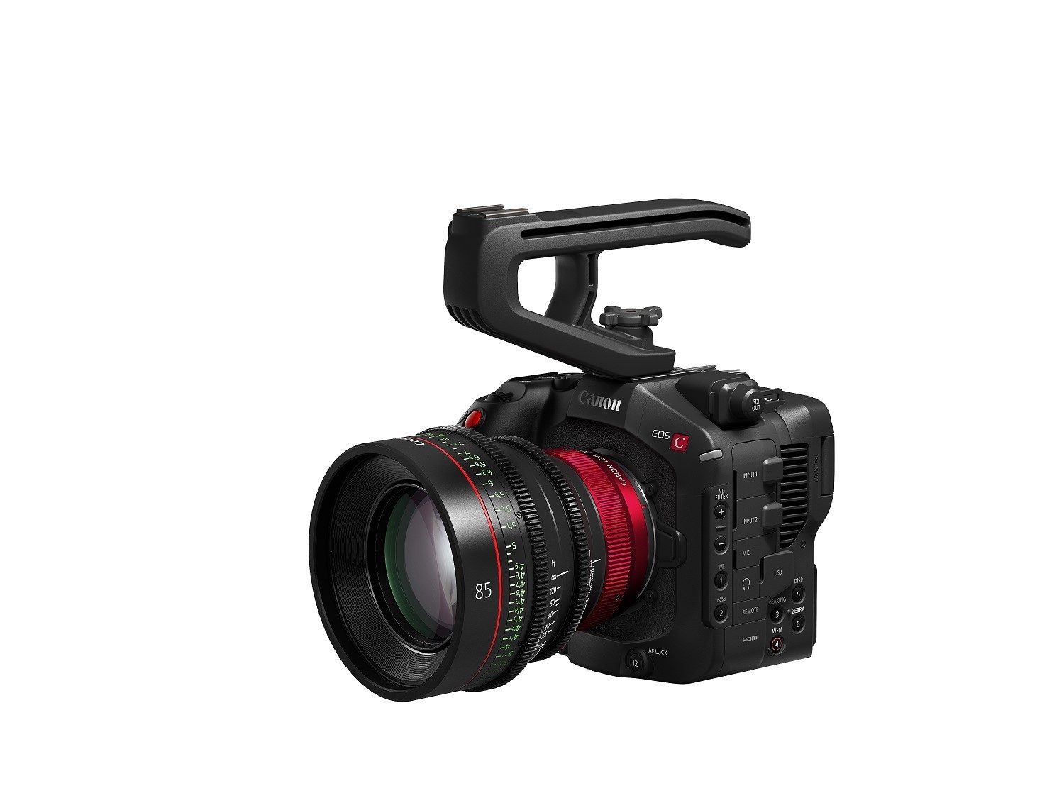 EOS C80搭配CN-R85mm T1.3 L F及稳定器进行拍摄