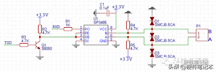 485通信自动收发电路 史上最详细的解释