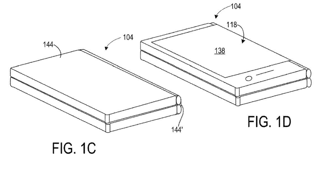 为 Surface Phone 铺路：微软折叠屏新机专利展示铰链折叠形态