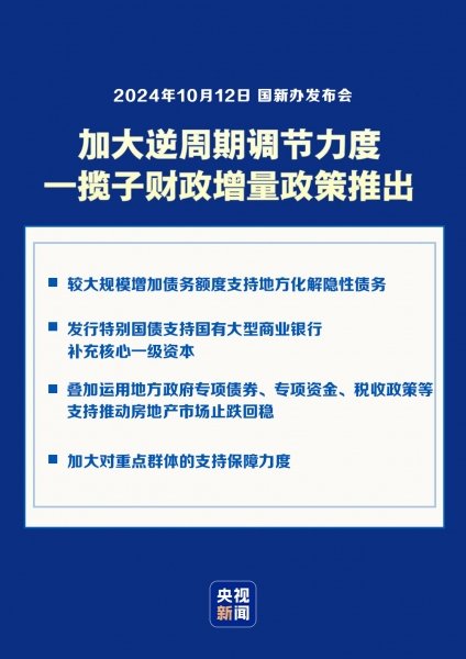 财政部一揽子有针对性增量政策将陆续推出