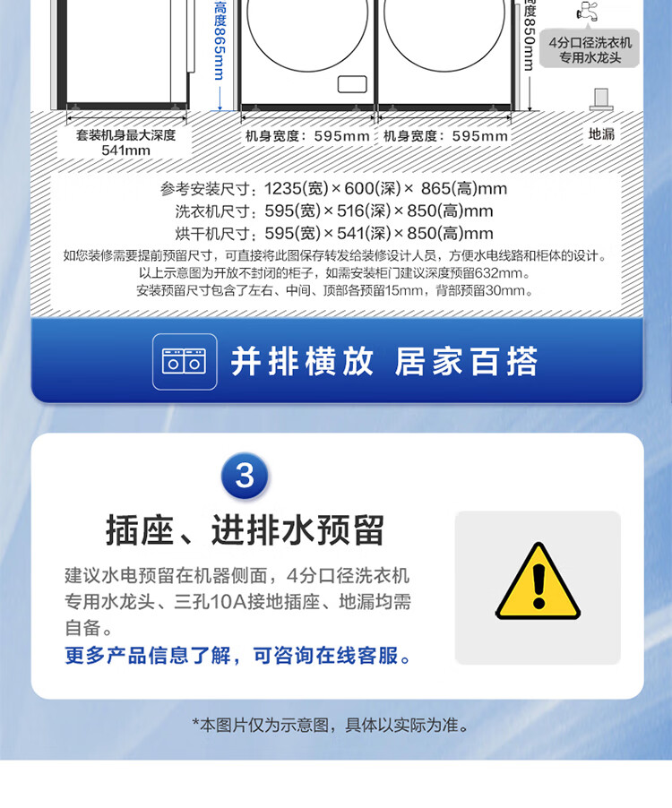 京东小天鹅洗烘套装 10KG 滚筒洗衣机 + 变频热泵烘干机【小乌梅 MAX 轻享版】券后 5079.84 元领 500 元券