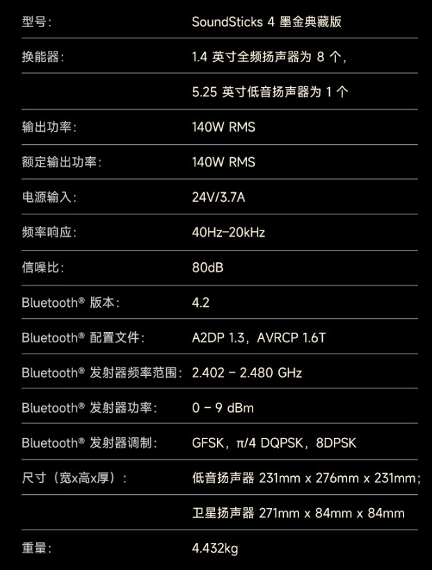 京东哈曼卡顿 音乐水晶 4 代 桌面蓝牙音箱 Soundsticks43 期免息1531.21 元直达链接